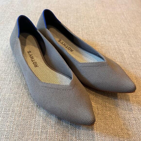 New Rothy’s The Point Flat Gray Size Womens 9 - Picture 1 of 5